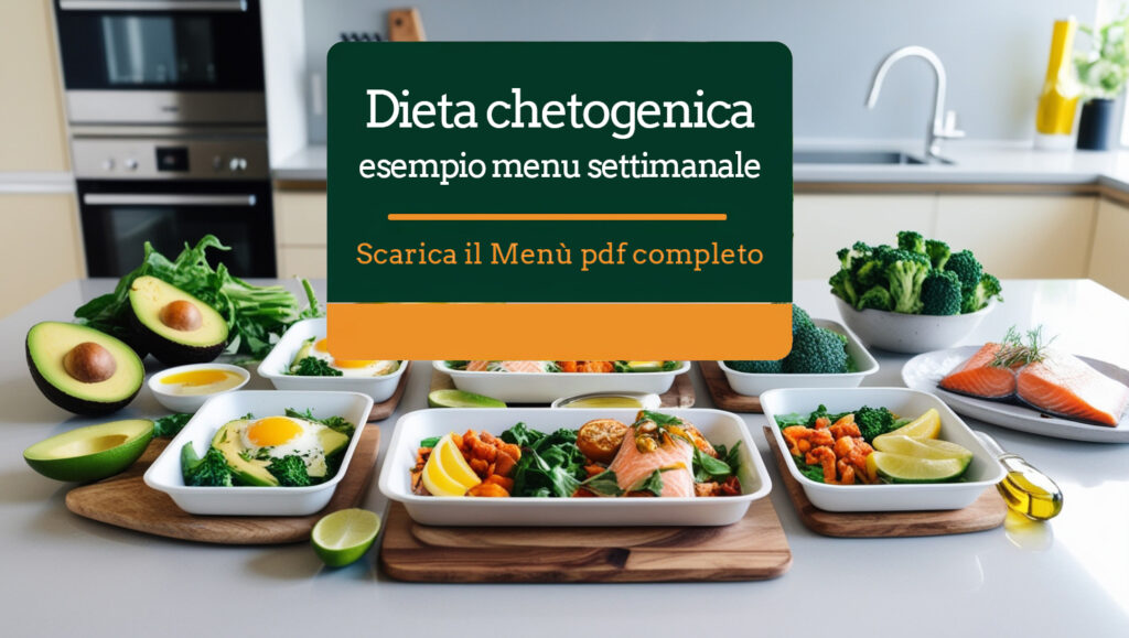 Dieta chetogenica esempio menu settimanale